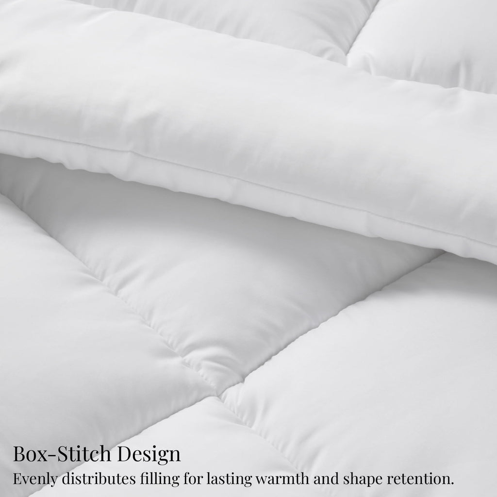 U by Bedsure Queen Comforter Duvet Insert, All Season Down Alternative, Fluffy Soft Bedding, Machine Washable with 8 Corner Tabs (White, 88x88 Inches)