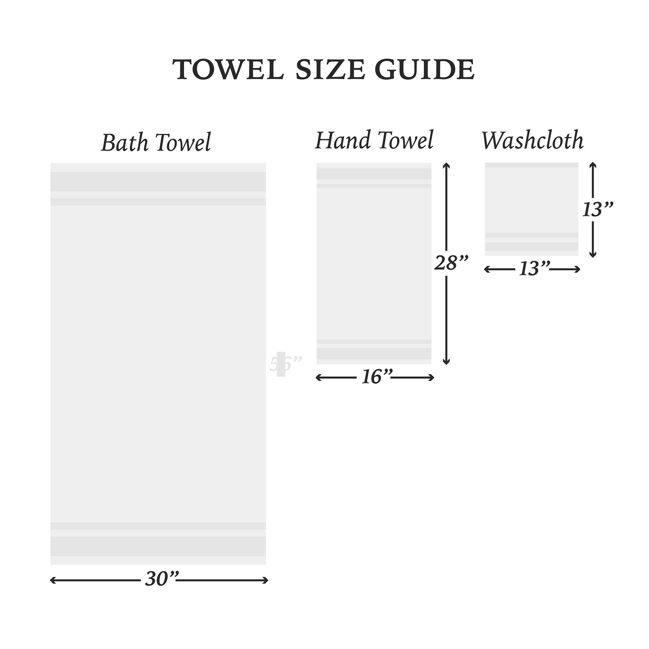 Hotel Style Luxury Bath Towel, 100% U.S. Cotton, Arctic White