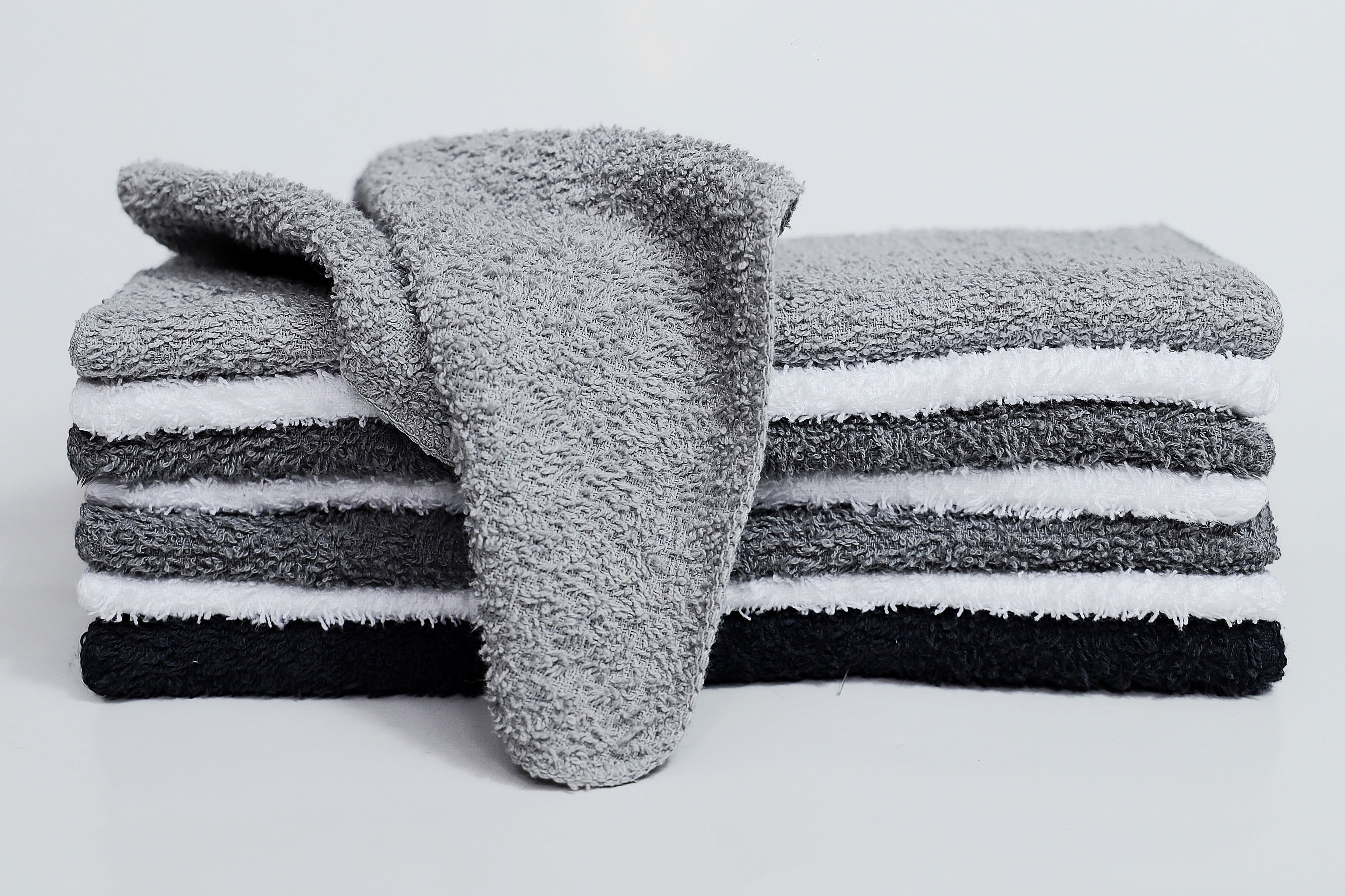 Mainstays 18-Pack Washcloth Bundle, Grey Multi