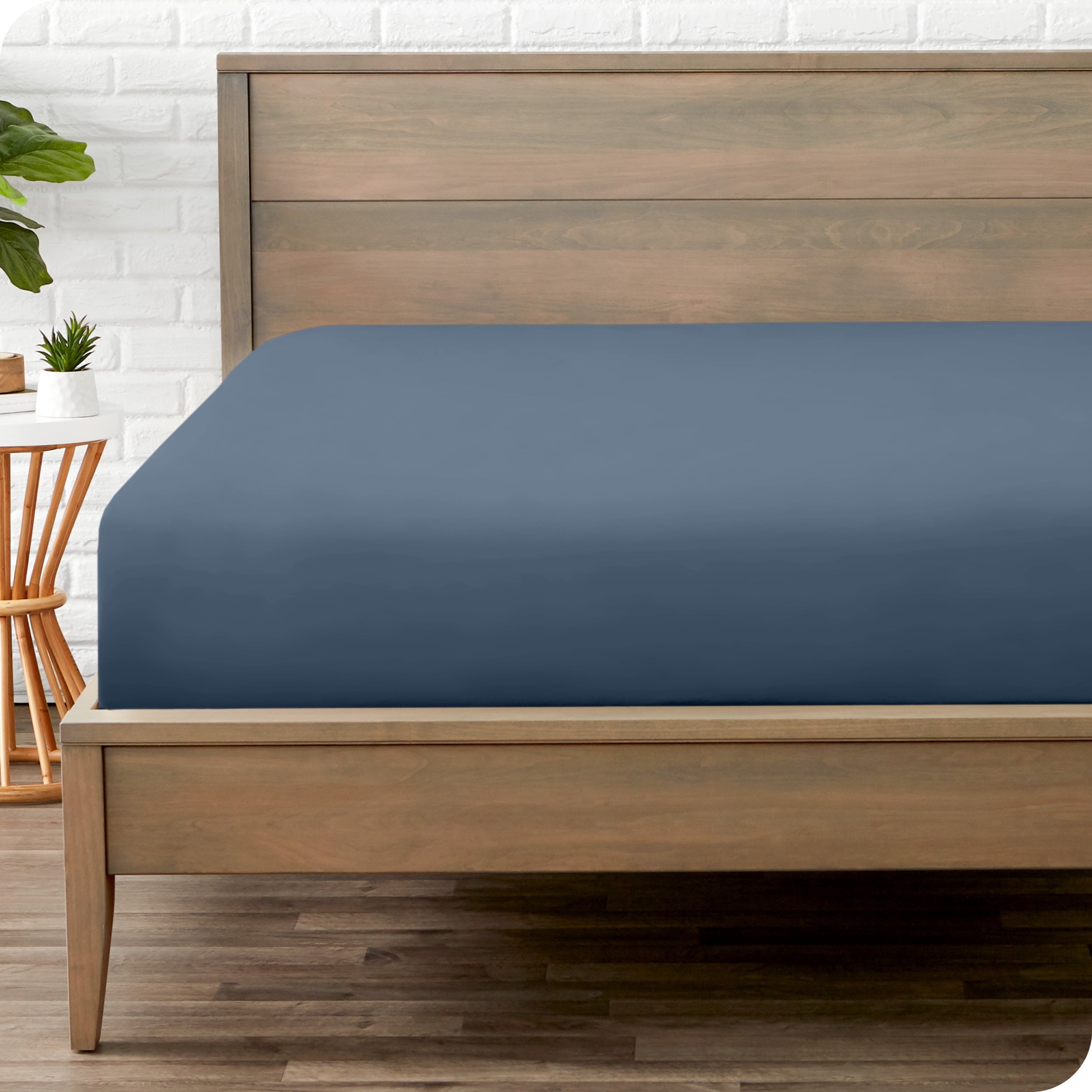 Bare Home Luxury 1800 Collection Fitted Sheet, Ultra-Soft, Deep Pocket, Queen, Gray