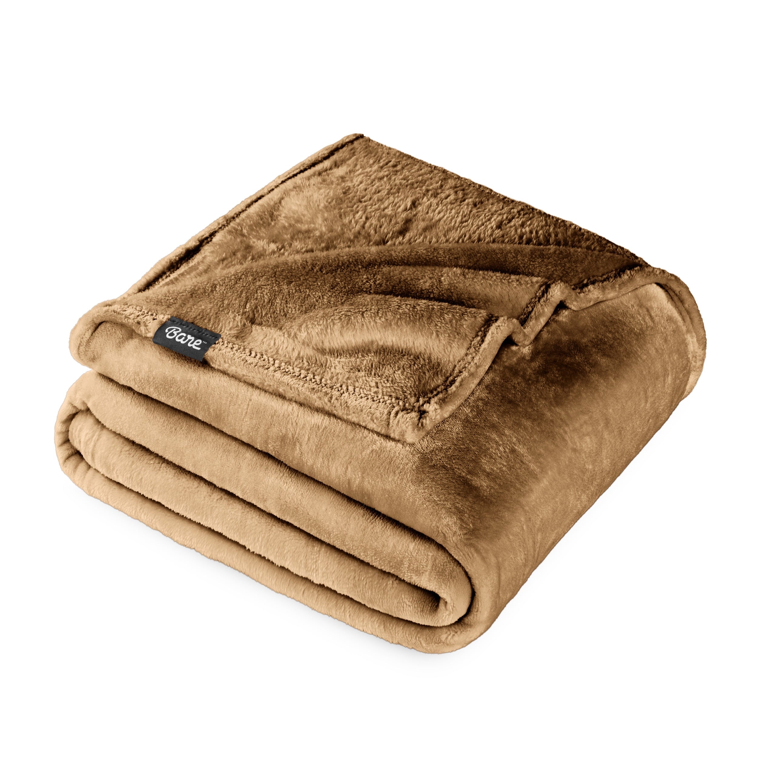 Bare Home Microplush Fleece Blanket - 300 GSM - Fuzzy Microfleece - Soft & Plush - Full/Queen, Gray