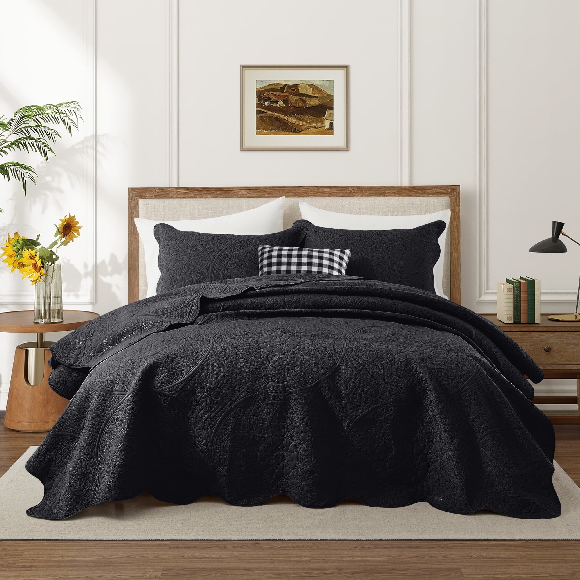 Imperial Rooms 2 Piece Quilt Set Chevron Microfiber Soft Kids Bedspreads & Pillow Shams Purple Twin