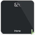 iHome Digital Battery Powered Bathroom Scale 397 lbs with Fit+ Personal Coach App, FSA and HSA Eligible, Black